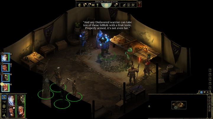 The conversation with the Archons will force you to decide which side you want to - Taking the Outer Valley - main quest | Scarlet Chorus Camp - Scarlet Chorus Camp - Tyranny Game Guide