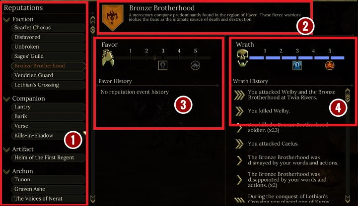 1 - The Interface - The Basics - Tyranny Game Guide