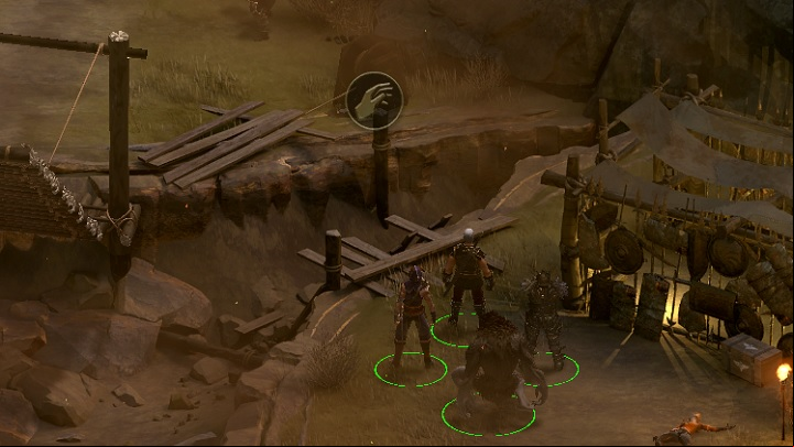 When youre done, you will be able to perform a ranged attack and hit the mechanism of the bridge (required 41 Athletics) - That Which Remains - main quest | Blade Grave - Blade Grave - Tyranny Game Guide