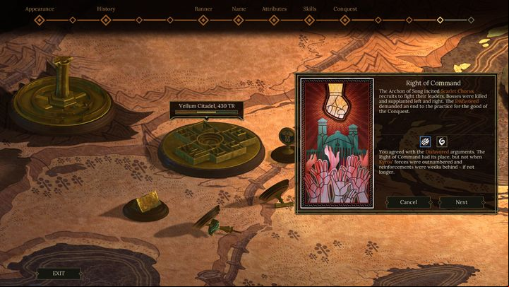 The Chorus has the right to fight for power between its . - 3rd Year of the Conquest - Conquest - World Map decisions - Tyranny Game Guide