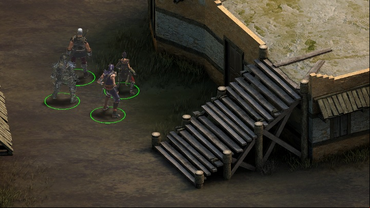 The second part of the quest will play out on the roof of the build on which Matani Sybil appeared shortly before - Battle of the Echocall Crossing - main quest | The Disfavored Camp - The Disfavored Camp - Tyranny Game Guide