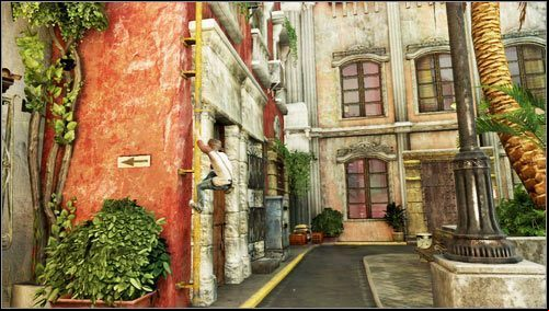 Sullivan will enter a building inaccessible to us - Uncharted 3: Chapter 2 - Greatness from Small Beginnings walkthrough - Walkthrough - Uncharted 3 Drakes Deception Guide