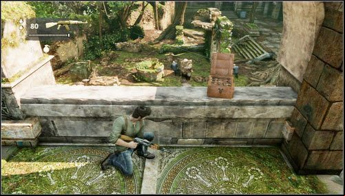Once inside, we climb the stairs and head towards the sounds of combat - Uncharted 3: Chapter 6 - The Chateau part 2 walkthrough - Walkthrough - Uncharted 3 Drakes Deception Guide