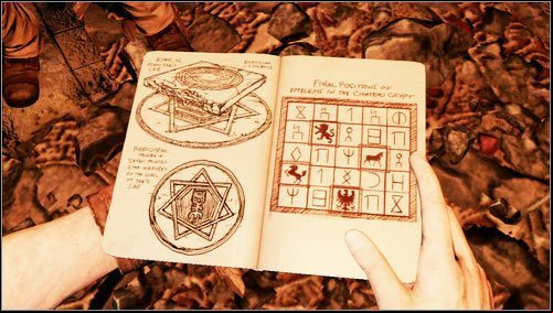 Once we have collected all the necessary information, we can use the machine and set the animals on the board - Uncharted 3: Chapter 6 - The Chateau part 2 walkthrough - Walkthrough - Uncharted 3 Drakes Deception Guide