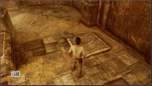 We need to examine the stone slabs lying on the ground - Uncharted 3: Chapter 11 - As Above, So Below part 1 walkthrough - Walkthrough - Uncharted 3 Drakes Deception Guide