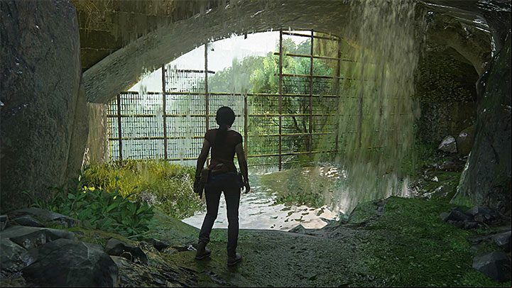 Soon, you will start another uncontrollable slide down - Reach the railway station - 8. Partners | Walkthrough - Walkthrough - Uncharted: The Lost Legacy Game Guide