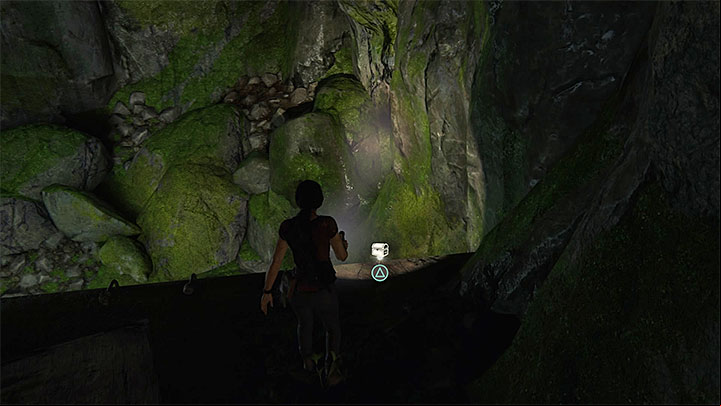 You can find this treasure after Sam pushes down the large crate onto the platform on the rails (you will have to complete the stage for this to happen, so you cannot miss it) - 8 - Partners | Secrets - Secrets - Uncharted: The Lost Legacy Game Guide