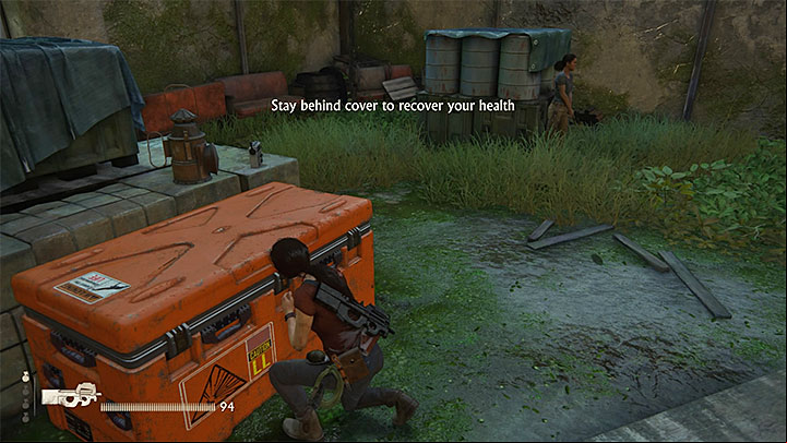 The first crate is in the left part of the station and the bad news is that there is, at least, one opponent nearby - 8 - Partners | Secrets - Secrets - Uncharted: The Lost Legacy Game Guide