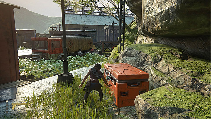 The third crate is also in the right part of the train station - 8 - Partners | Secrets - Secrets - Uncharted: The Lost Legacy Game Guide