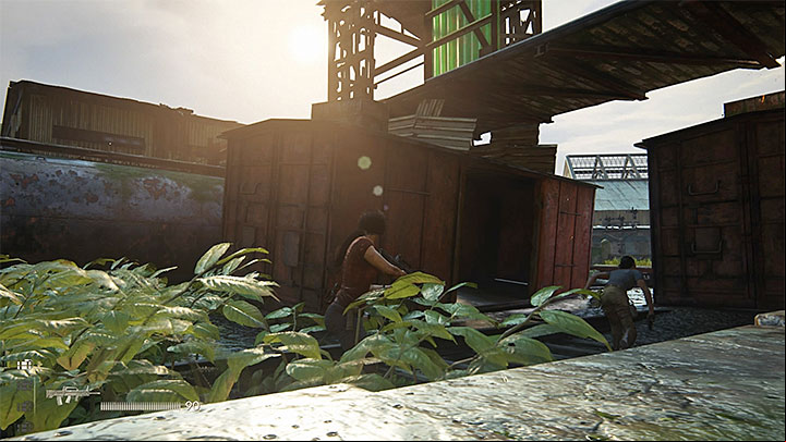 The fourth crate is inside the car shown in the above screenshot in the central part of the station - 8 - Partners | Secrets - Secrets - Uncharted: The Lost Legacy Game Guide