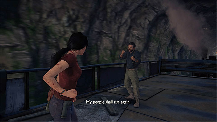 Perform dodges and wait for an opportunity to counter attack - 9 - End of the Line | Walkthrough - Walkthrough - Uncharted: The Lost Legacy Game Guide