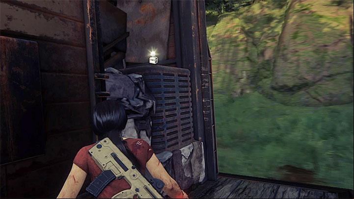 The treasure is located on the other side of the locked wagon which sees you utilize the side ledges (screenshot 1) - 9 - End of the Line | Secrets - Secrets - Uncharted: The Lost Legacy Game Guide