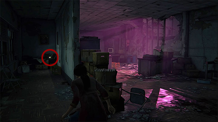This secret can be found shortly after getting the third one, after pushing off the chest on wheels and jumping into newly created hole - 2 - Infiltration | Secrets - Secrets - Uncharted: The Lost Legacy Game Guide