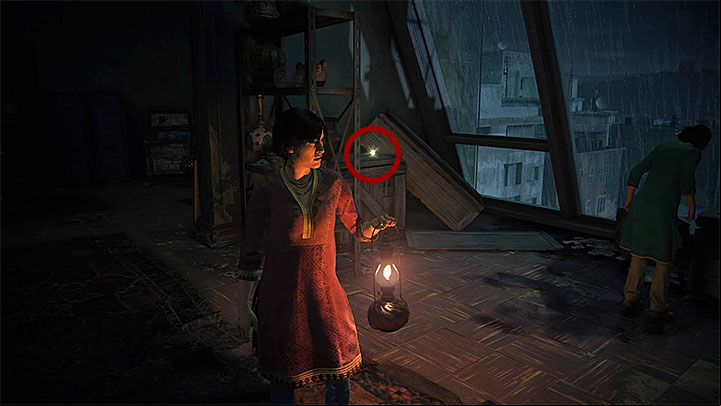 You can get the last treasure shortly after reaching the warehouse at the attic which happens during the last part of the stage - 2 - Infiltration | Secrets - Secrets - Uncharted: The Lost Legacy Game Guide