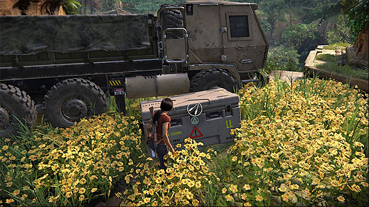 This lockbox can be found near the main road that leads to Parashurama fort located in the south-west part of the map - 4 - Photos, optional conversations and lockboxes in Wester Ghats | Secrets - Secrets - Uncharted: The Lost Legacy Game Guide