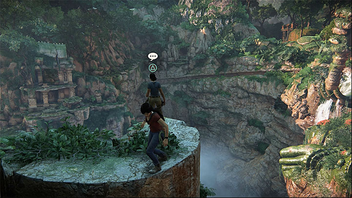 A new opportunity for a conversation with Nadine appears during your climb on gigantic monuments - 5 - The Great Battle - All secrets - Secrets - Uncharted: The Lost Legacy Game Guide
