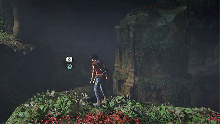 This new photo can be taken right after sliding down the ropes into a giant cave with new Parashurama and Ganesha monuments - 5 - The Great Battle - All secrets - Secrets - Uncharted: The Lost Legacy Game Guide