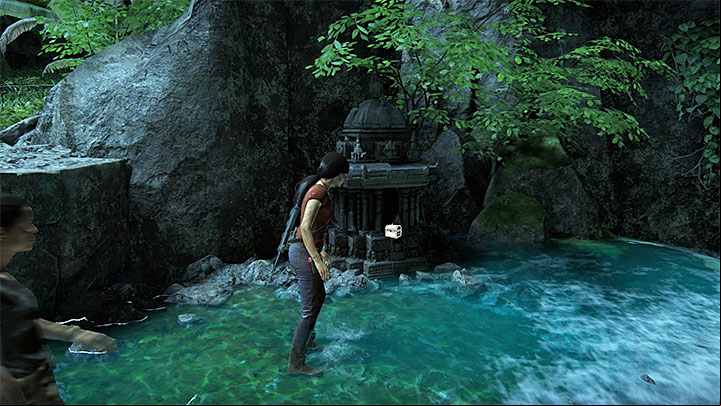 This treasure is in the above photo location, i - Secrets in The Gatekeeper chapter | Secrets - Secrets - Uncharted: The Lost Legacy Game Guide