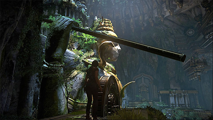 Go back up and check out the new part of the ruins - Solution to the puzzle with Shivas statue | Walkthrough - Walkthrough - Uncharted: The Lost Legacy Game Guide