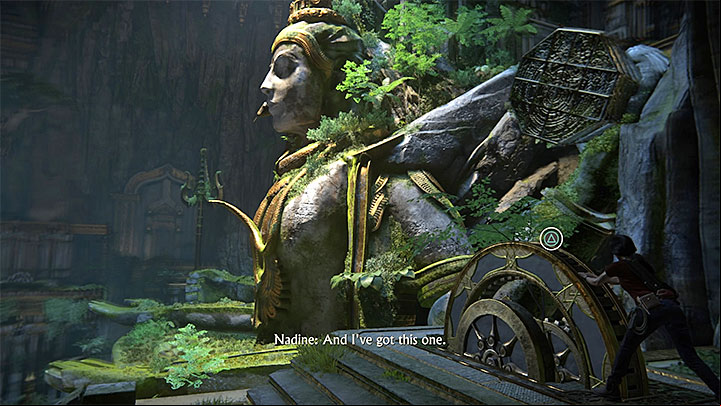 Return to Shivas statue - Solution to the puzzle with Shivas statue | Walkthrough - Walkthrough - Uncharted: The Lost Legacy Game Guide