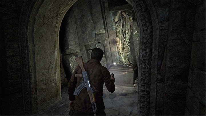 Ignore the room with the crosses and locate a narrow corridor on the left - Uncharted 4: Chapter 8 The Grave of Henry Avery - treasure list - Treasures - Uncharted 4: A Thiefs End Game Guide