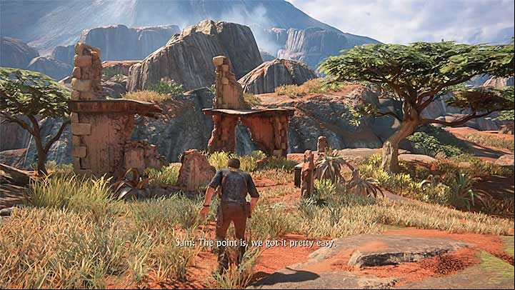 Secret four is in a small ruined building, by the road that you will come across soon after you use the winch (see screenshot) - Uncharted 4: Chapter 10 The Twelve Towers - treasure list - Treasures - Uncharted 4: A Thiefs End Game Guide
