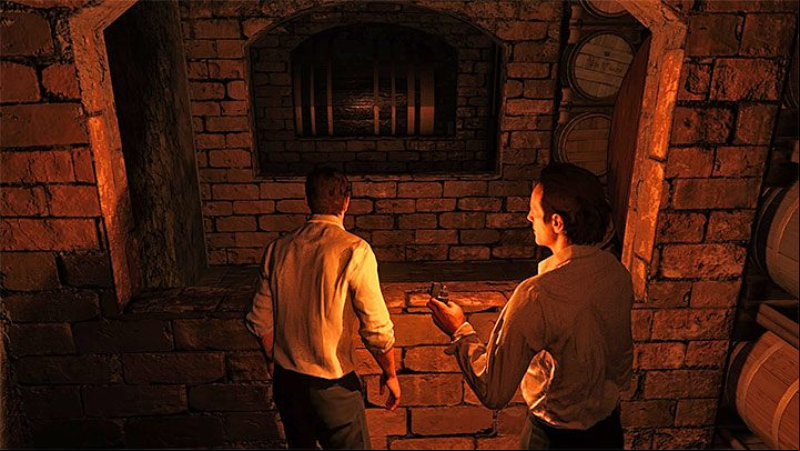 Circle the barrel you just pulled from the left side and use the opportunity that moving it unlocked a new age - Uncharted 4: Chapter 6 Once a Thief - walkthrough - Walkthrough - Uncharted 4: A Thiefs End Game Guide