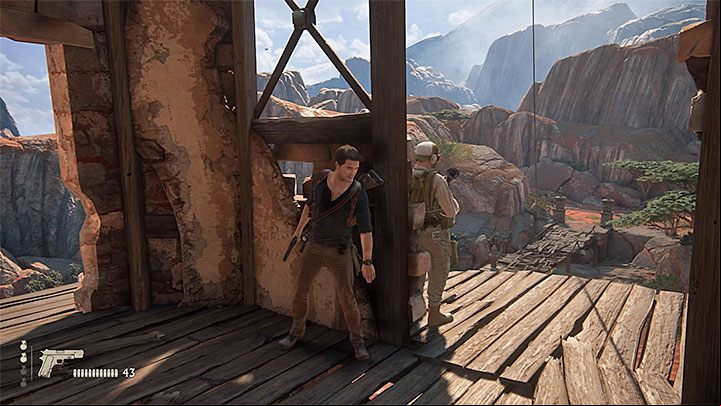 It will be easier to eliminate some of your opponents if you climb up the tower - Uncharted 4: Chapter 10 The Twelve Towers - walkthrough - Walkthrough - Uncharted 4: A Thiefs End Game Guide