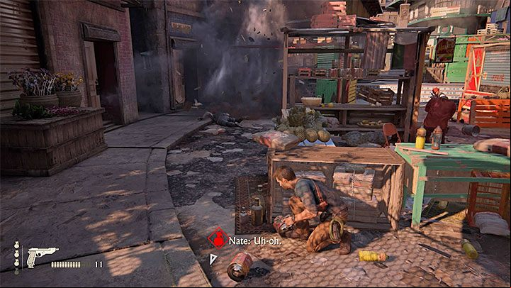 Mercenaries will arrive at the bazaar - Uncharted 4: Chapter 11 Hidden in Plain Sight - walkthrough - Walkthrough - Uncharted 4: A Thiefs End Game Guide