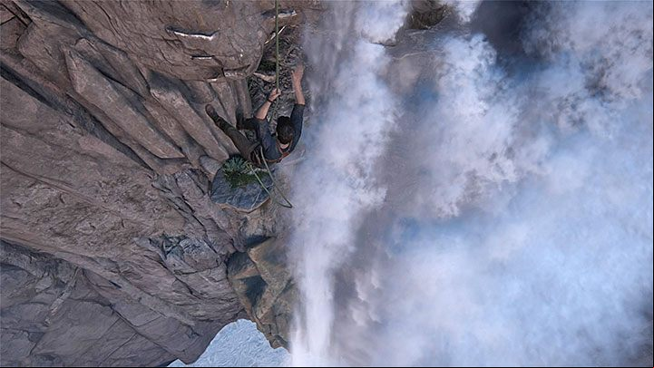 You have o take a swing and jump into the cave next to the waterfall. - Uncharted 4: Chapter 13 Marooned - walkthrough - Walkthrough - Uncharted 4: A Thiefs End Game Guide