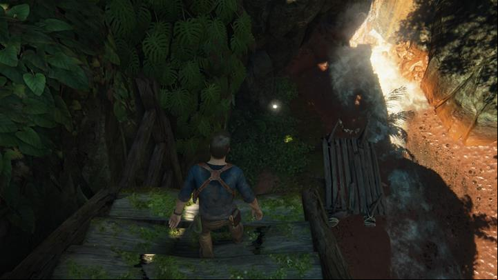 Near the collapsed bridge, there is a treasure - Uncharted 4: Chapter 17 For Better or Worse - walkthrough - Walkthrough - Uncharted 4: A Thiefs End Game Guide