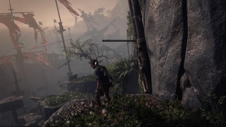 Behind you, there is a platform that you can jump off towards the treasure - Uncharted 4: Chapter 20 No Escape - walkthrough - Walkthrough - Uncharted 4: A Thiefs End Game Guide