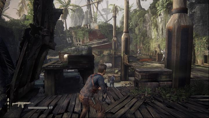 This is the longest shooting sequence in the game. to replenish your ammo on a regular basis - Uncharted 4: Chapter 20 No Escape - walkthrough - Walkthrough - Uncharted 4: A Thiefs End Game Guide