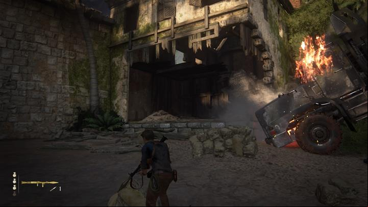 The destroyed truck will reveal a age - Uncharted 4: Chapter 20 No Escape - walkthrough - Walkthrough - Uncharted 4: A Thiefs End Game Guide