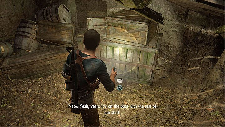 After you reach a new room, examine the floor, thanks to which you will find out that a part of it is missing in the dimly-lit area - Uncharted 4: Chapter 13 Marooned - treasure list - Treasures - Uncharted 4: A Thiefs End Game Guide