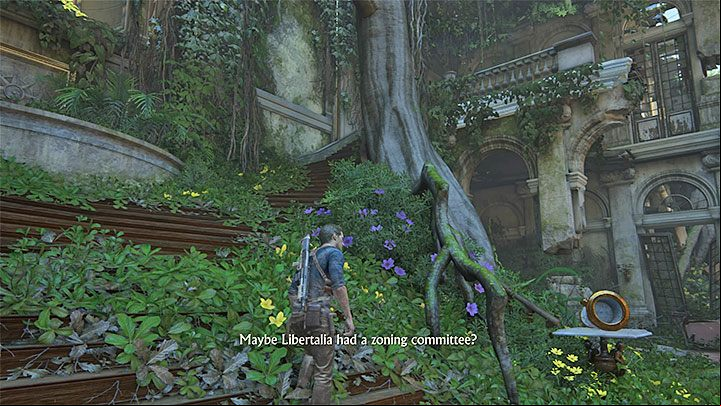 You can find this collectible soon after you reach the largest room in the main building in Libertalia, right after you slide down the slippery surface - Uncharted 4: Chapter 14 Me in Paradise - treasure list - Treasures - Uncharted 4: A Thiefs End Game Guide