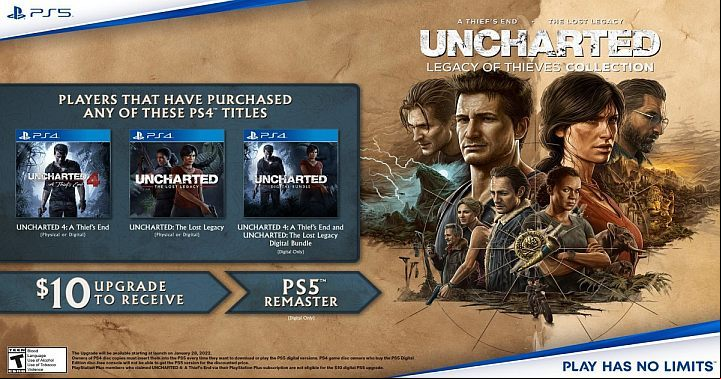 You can obtain Uncharted 4 and Uncharted Lost Legacy in two ways - Uncharted 4: Legacy of Thieves Collection - Appendix - Uncharted 4: A Thiefs End Game Guide