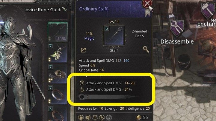 Both equipment and weapons (from Magic rarity up) have additional effects called Options - Undecember: Weapons - the best, how to choose? - FAQ - Undecember Guide
