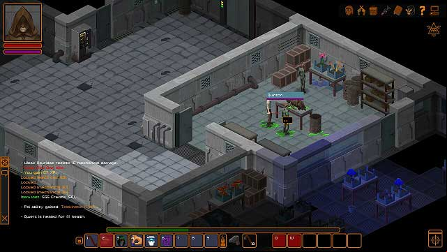 Talk to Quinton, who will tell you something about the experiments that hes running - Good start | Crafting and trading - Crafting and trading - Underrail Game Guide