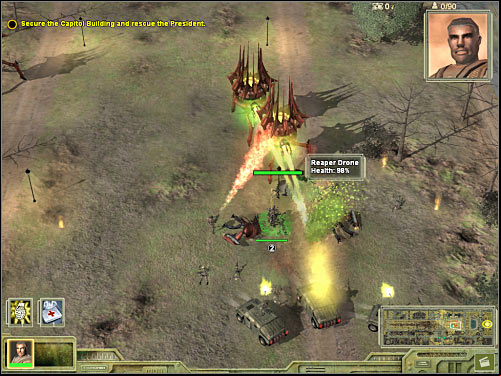 Make sure that your army is moving east - Mission 1 - part 2 - Prelude - Universe at War: Earth Assault - Game Guide and Walkthrough