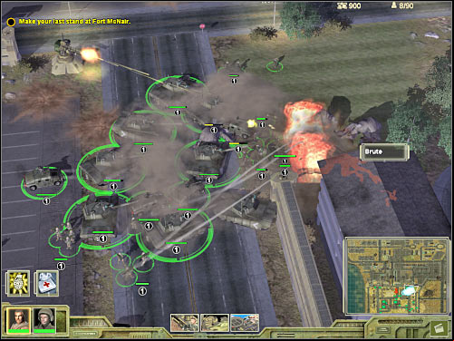 As for your gunships, they should guard the lower ageway (4 on the map) - Mission 2 - part 2 - Prelude - Universe at War: Earth Assault - Game Guide and Walkthrough