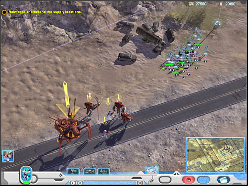 Fifth objective: Defend the base - Mission 1 - part 2 - Novus - Universe at War: Earth Assault - Game Guide and Walkthrough