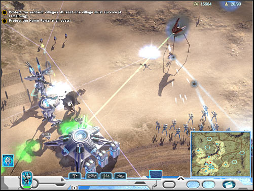 Fourth objective: Destroy the Assembly Walker - Mission 4 - part 2 - Novus - Universe at War: Earth Assault - Game Guide and Walkthrough