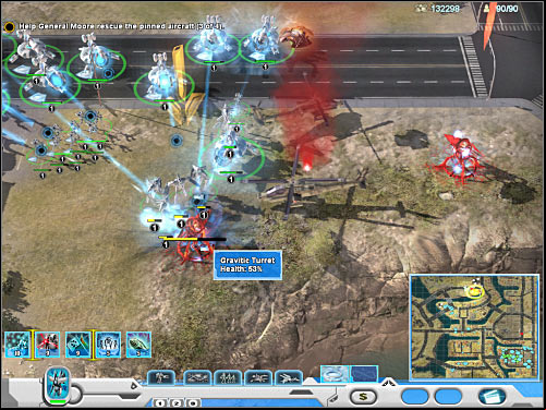 Third objective: Defeat the walkers guarding the Material Uplink - Mission 5 - part 2 - Novus - Universe at War: Earth Assault - Game Guide and Walkthrough