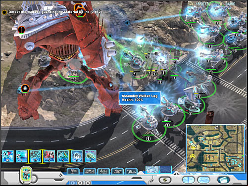 Start moving south - Mission 5 - part 2 - Novus - Universe at War: Earth Assault - Game Guide and Walkthrough