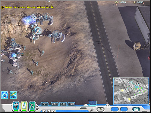 Defeating both Walkers is not going to be simple, mostly because their armors can withstand a lot of damage - Mission 7 - part 1 - Novus - Universe at War: Earth Assault - Game Guide and Walkthrough
