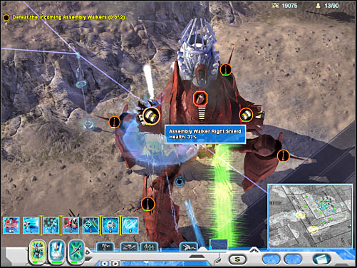 Obviously you will have to disable both shields - Mission 7 - part 2 - Novus - Universe at War: Earth Assault - Game Guide and Walkthrough