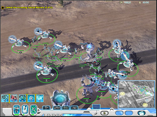It's going to get a little easier to take down Habitat Walkers - Mission 7 - part 2 - Novus - Universe at War: Earth Assault - Game Guide and Walkthrough