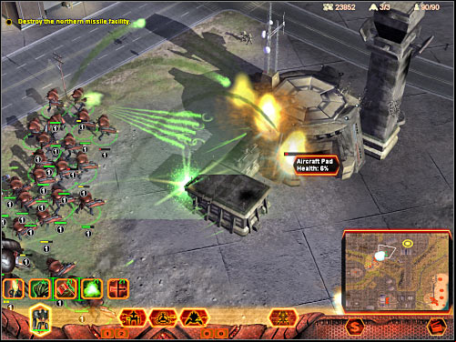 Finding the northern facility is going to be fairly easy - Mission 2 - part 3 - Hierarchy - Universe at War: Earth Assault - Game Guide and Walkthrough