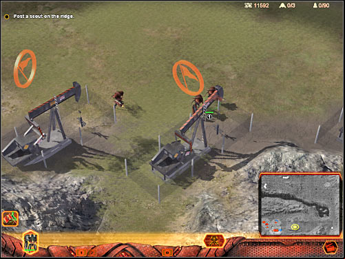 Now you should consider sending your main character to the north and to the north-east - Mission 4 - part 1 - Hierarchy - Universe at War: Earth Assault - Game Guide and Walkthrough